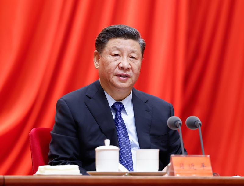 2月20日，黨史學(xué)習(xí)教育動(dòng)員大會(huì)在北京召開。中共中央總書記、國家主席、中央軍委主席習(xí)近平出席會(huì)議并發(fā)表重要講話。新華社記者 黃敬文 攝